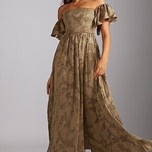 Victoria Mocha Maxi Dress